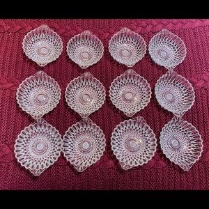 Set of 12 Vintage Crystal Candy Dishes